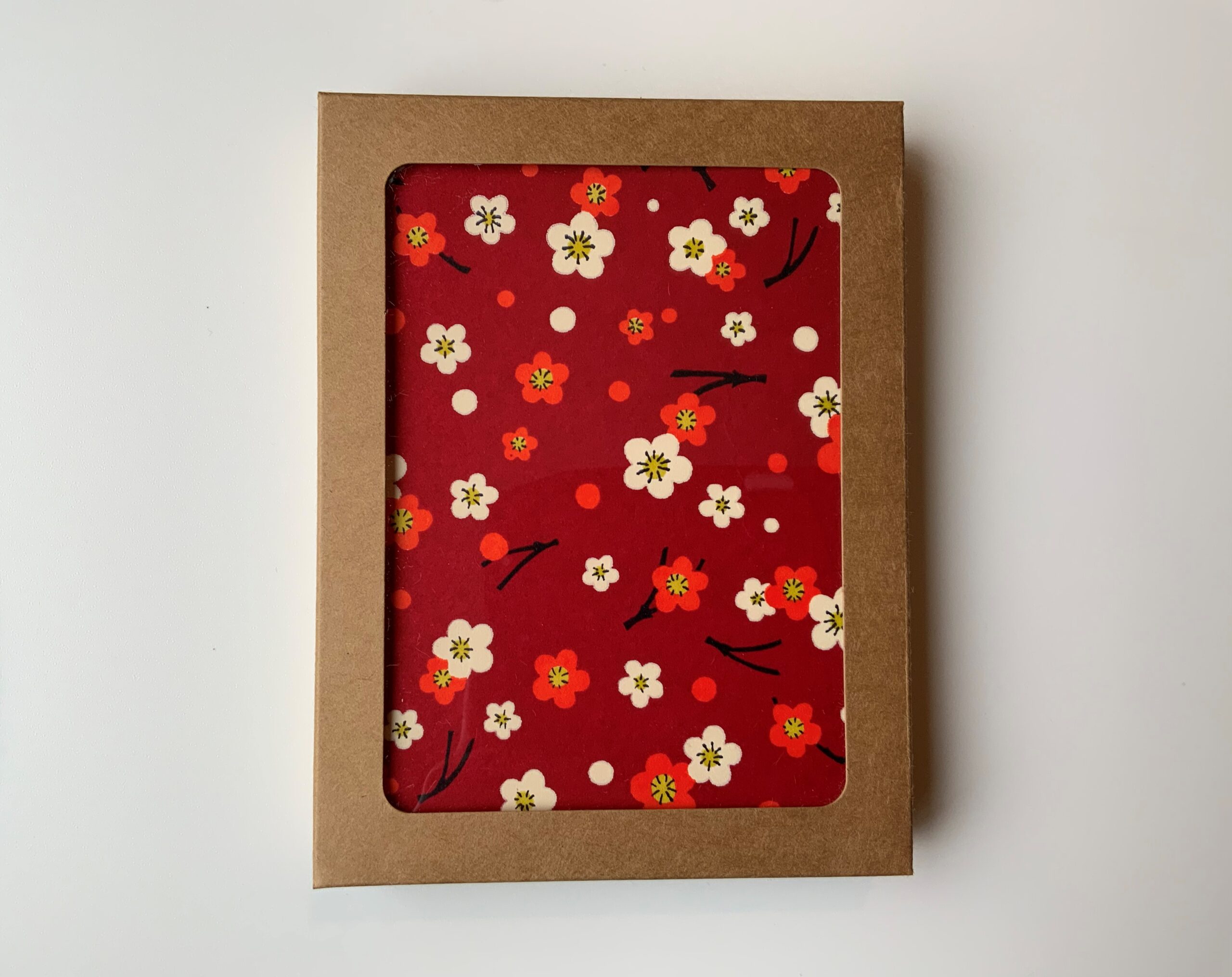 BOXED CARDS RED POSIES Irene Shimizu Fine Art