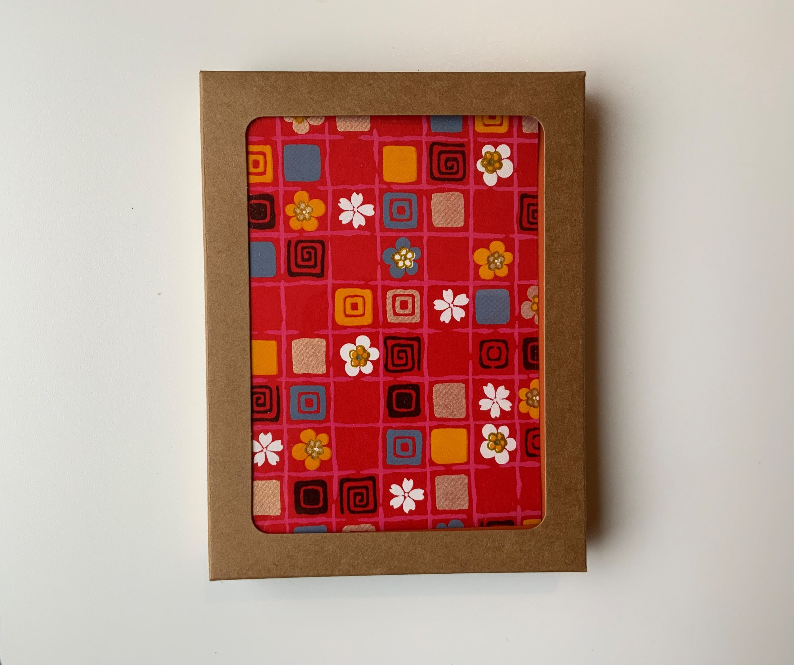 BOXED CARDS RED SQUARES Irene Shimizu Fine Art