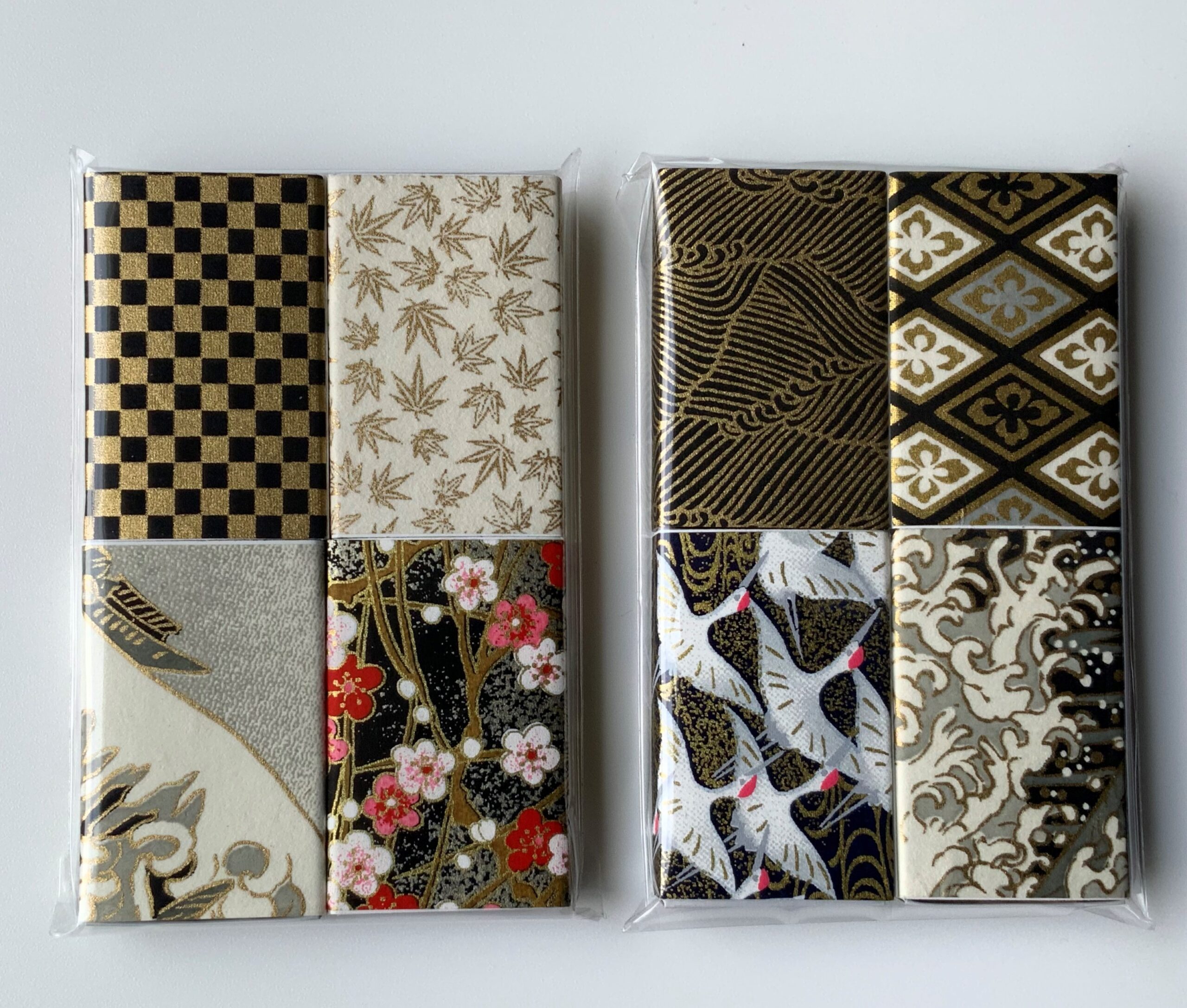 CHIYOGAMI MATCHBOXES - BLACK (Set of 4) - Irene Shimizu Fine Art
